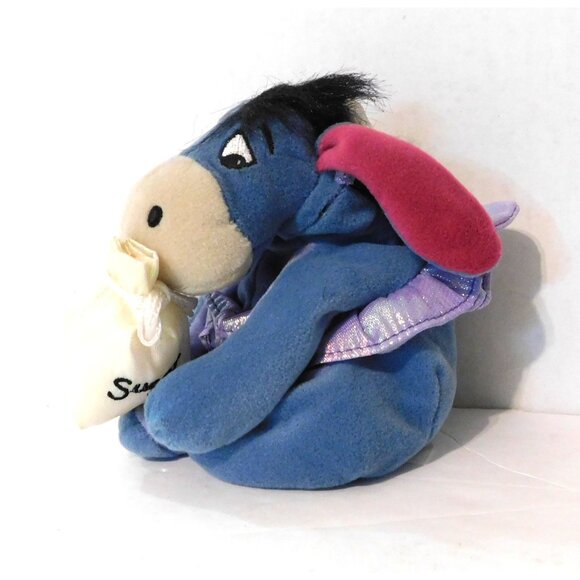 Disney Store Sugar Plum Fairy Eeyore Mini Bean Bag Plush 7" Tags Exclusive - Picture 2 of 7